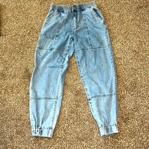 Forever 21 Denim Cargo Jogger